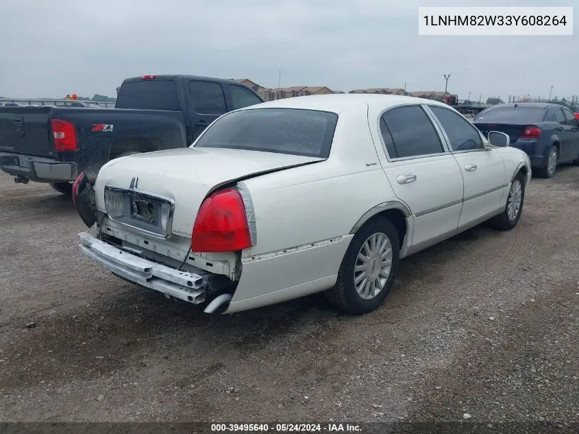 1LNHM82W33Y608264 2003 Lincoln Town Car Signature