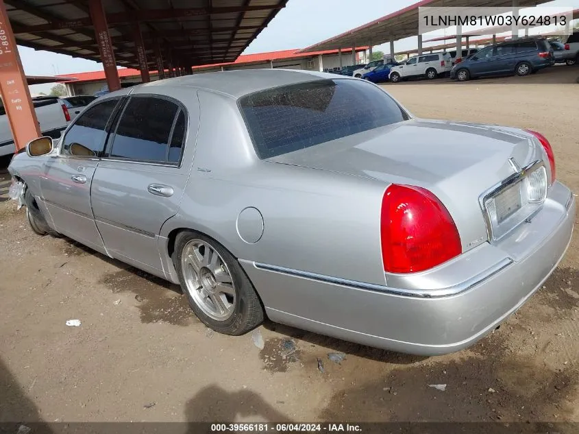 1LNHM81W03Y624813 2003 Lincoln Town Car Executive