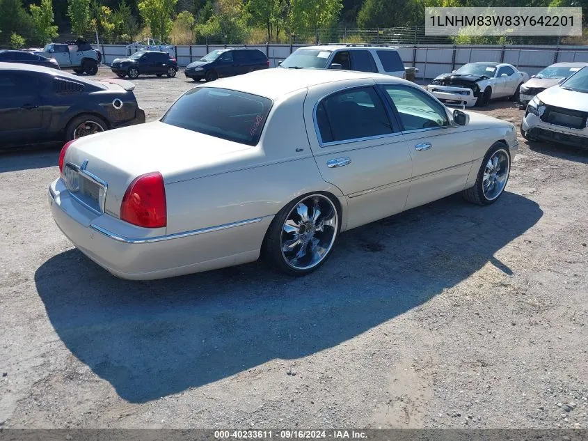 1LNHM83W83Y642201 2003 Lincoln Town Car Cartier