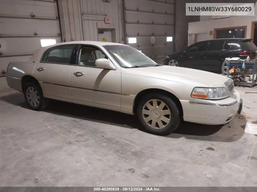 1LNHM83W33Y680029 2003 Lincoln Town Car Cartier