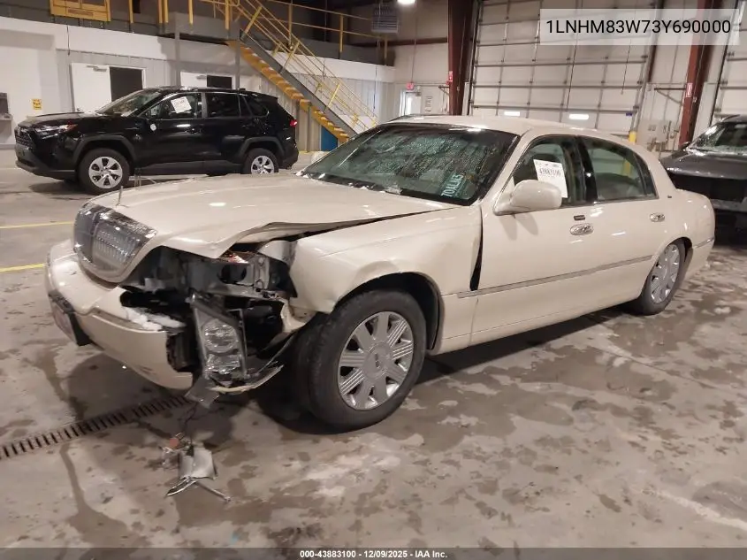 1LNHM83W73Y690000 2003 Lincoln Town Car Cartier