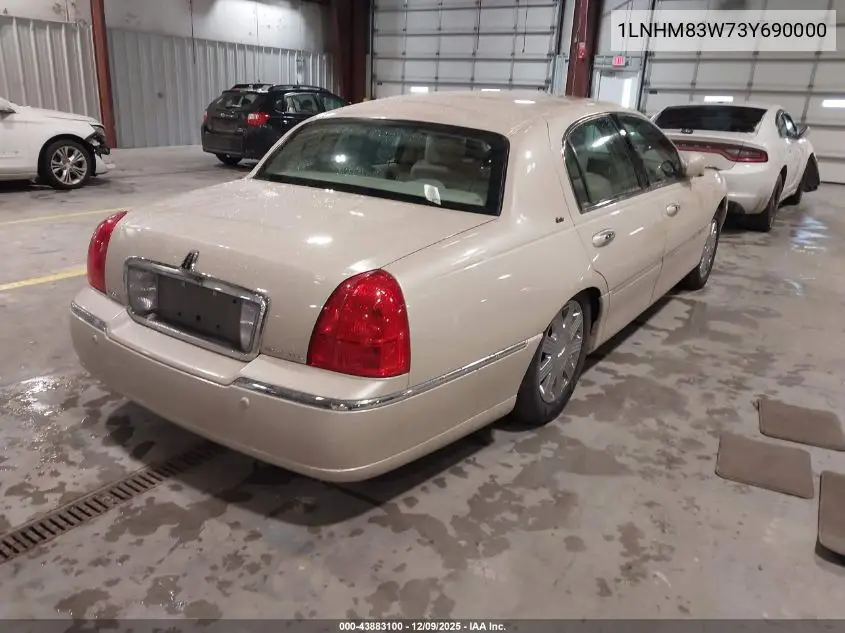 1LNHM83W73Y690000 2003 Lincoln Town Car Cartier