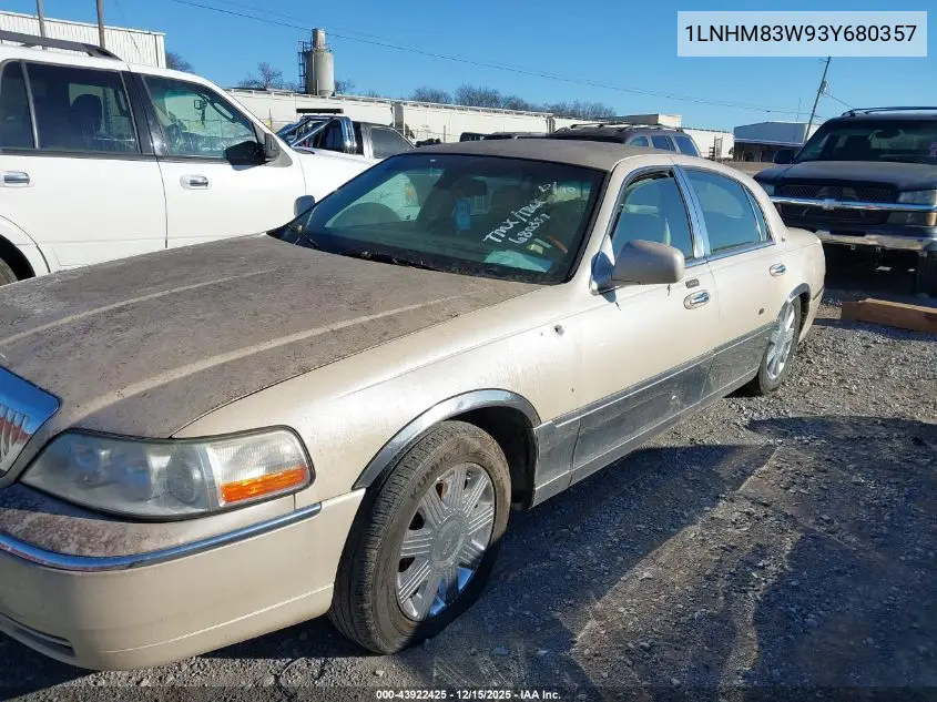 1LNHM83W93Y680357 2003 Lincoln Town Car Cartier