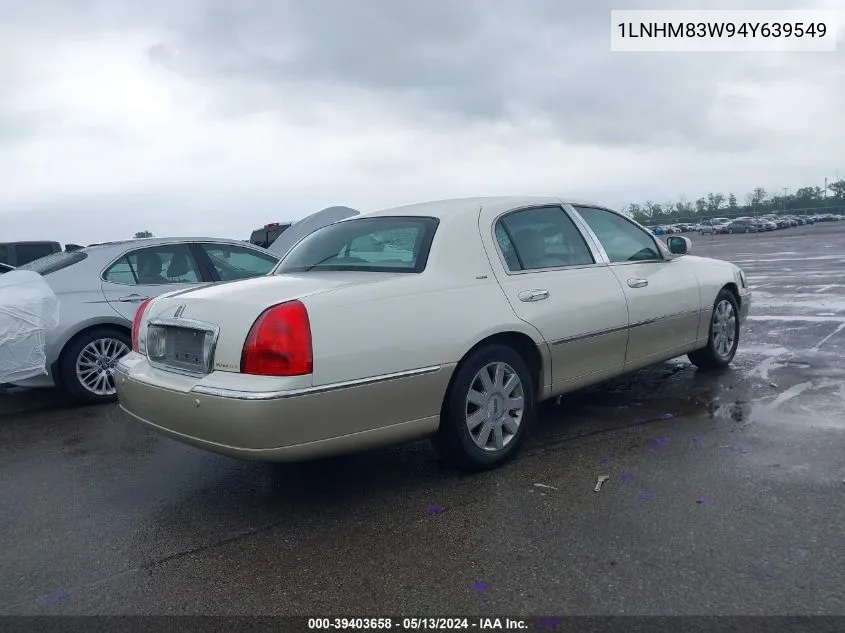 1LNHM83W94Y639549 2004 Lincoln Town Car Ultimate