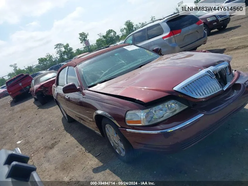 2004 Lincoln Town Car Ultimate VIN: 1LNHM83W44Y614560 Lot: 39494714