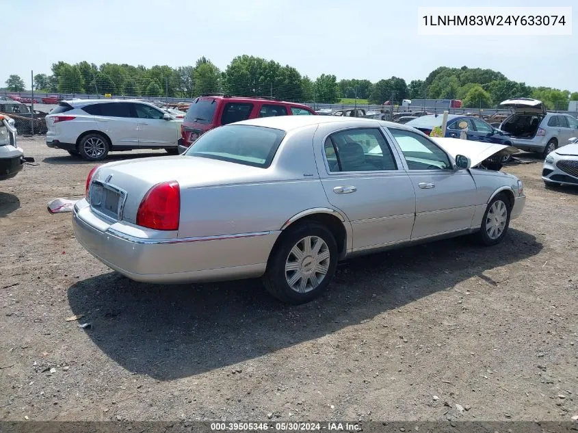 1LNHM83W24Y633074 2004 Lincoln Town Car Ultimate