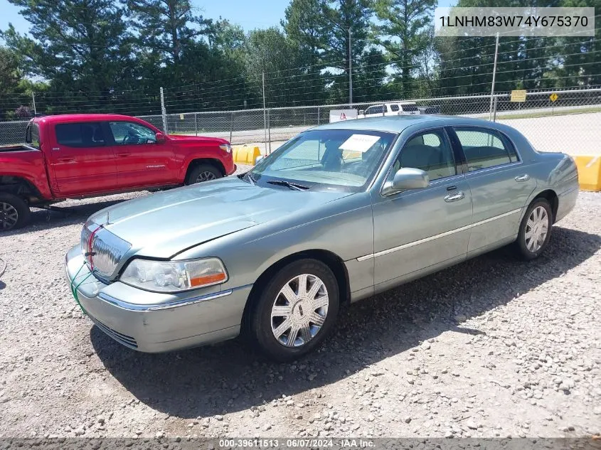 2004 Lincoln Town Car Ultimate VIN: 1LNHM83W74Y675370 Lot: 39611513