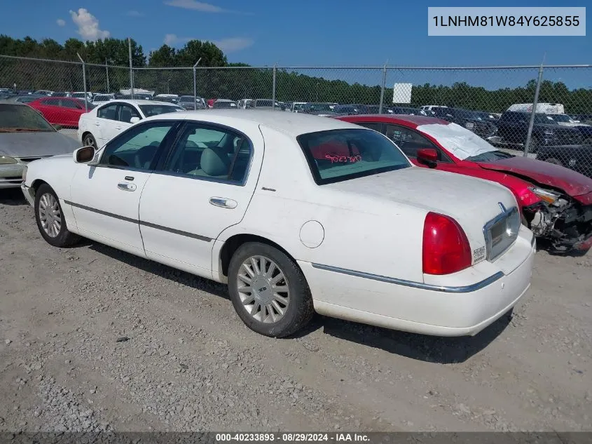 2004 Lincoln Town Car Signature VIN: 1LNHM81W84Y625855 Lot: 40233893