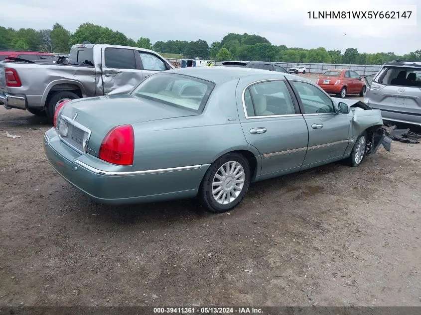 1LNHM81WX5Y662147 2005 Lincoln Town Car Signature