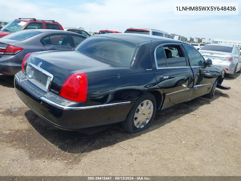 1LNHM85WX5Y648436 2005 Lincoln Town Car Signature L