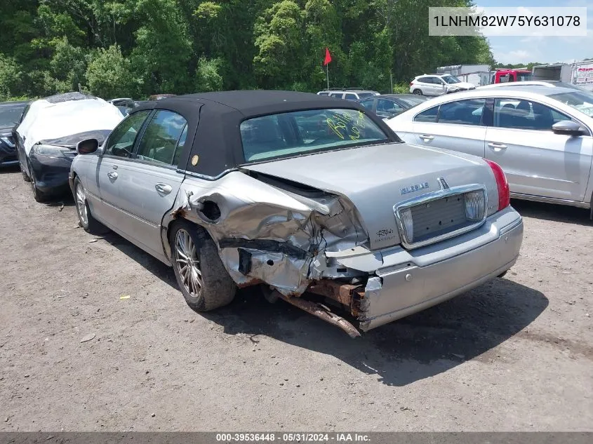 2005 Lincoln Town Car Signature Limited VIN: 1LNHM82W75Y631078 Lot: 39536448