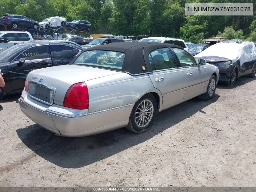 2005 Lincoln Town Car Signature Limited VIN: 1LNHM82W75Y631078 Lot: 39536448