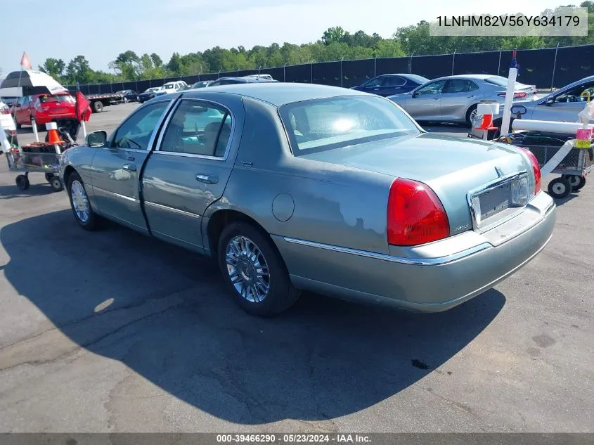 2006 Lincoln Town Car Signature Limited VIN: 1LNHM82V56Y634179 Lot: 39466290