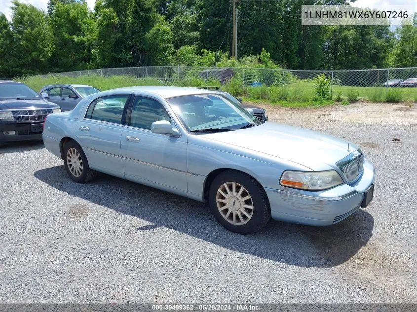 1LNHM81WX6Y607246 2006 Lincoln Town Car Signature