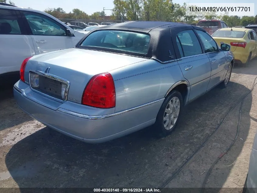 2006 Lincoln Town Car Signature Limited VIN: 1LNHM82V66Y617701 Lot: 40303140