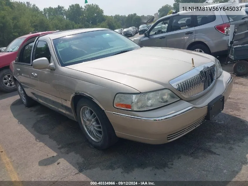 1LNHM81V56Y645037 2006 Lincoln Town Car Signature