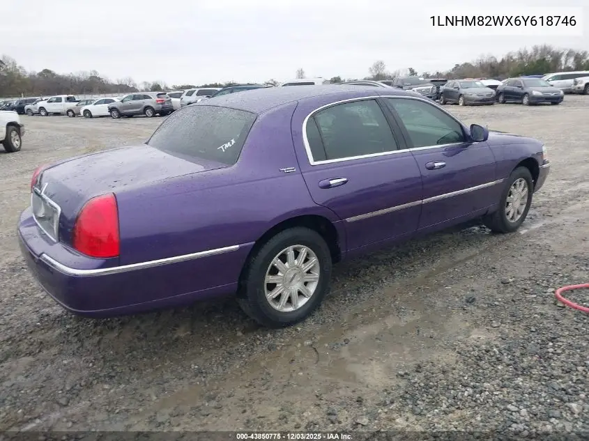 1LNHM82WX6Y618746 2006 Lincoln Town Car Signature Limited