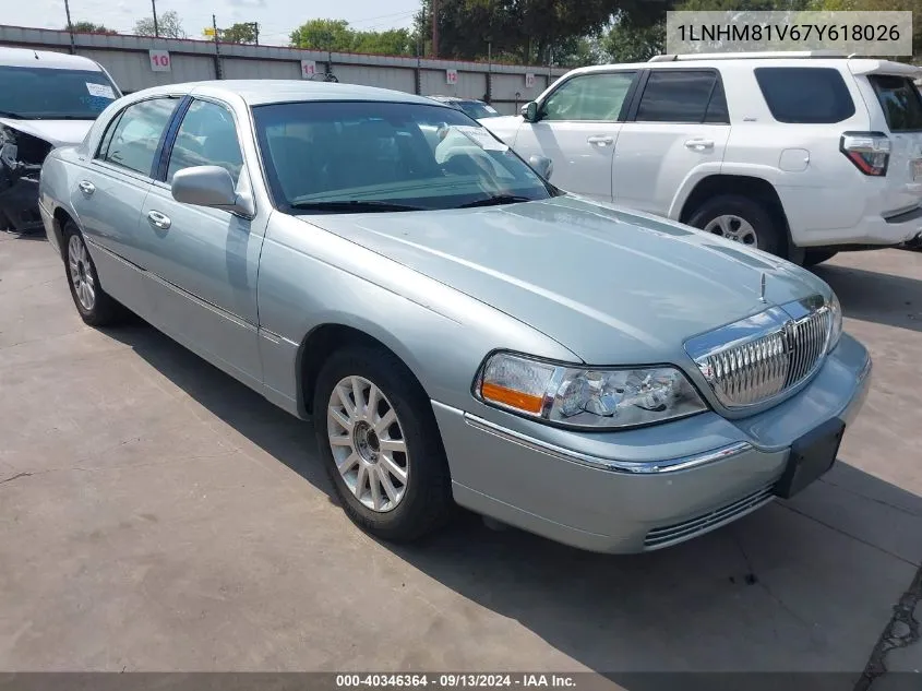 2007 Lincoln Town Car Signature VIN: 1LNHM81V67Y618026 Lot: 40346364