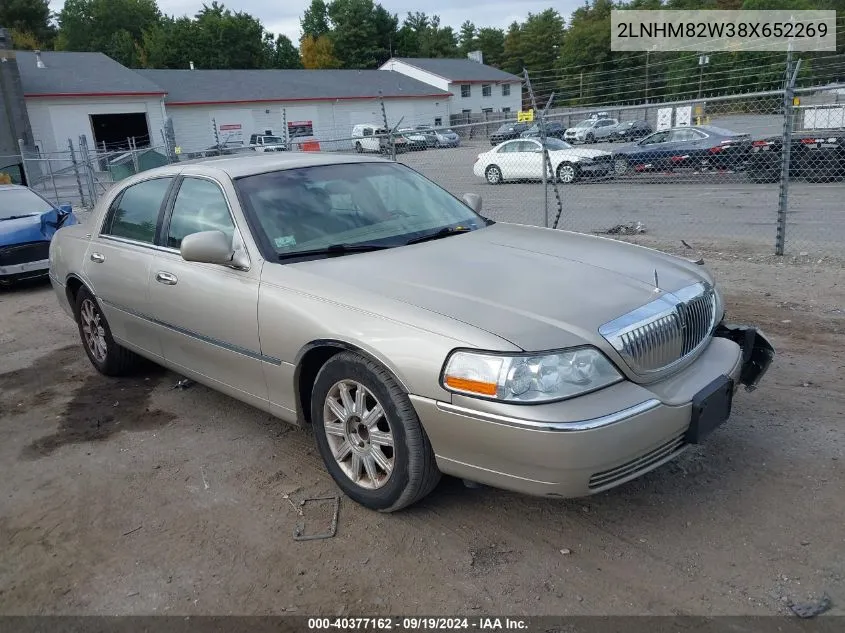 2008 Lincoln Town Car Signature Limited VIN: 2LNHM82W38X652269 Lot: 40377162