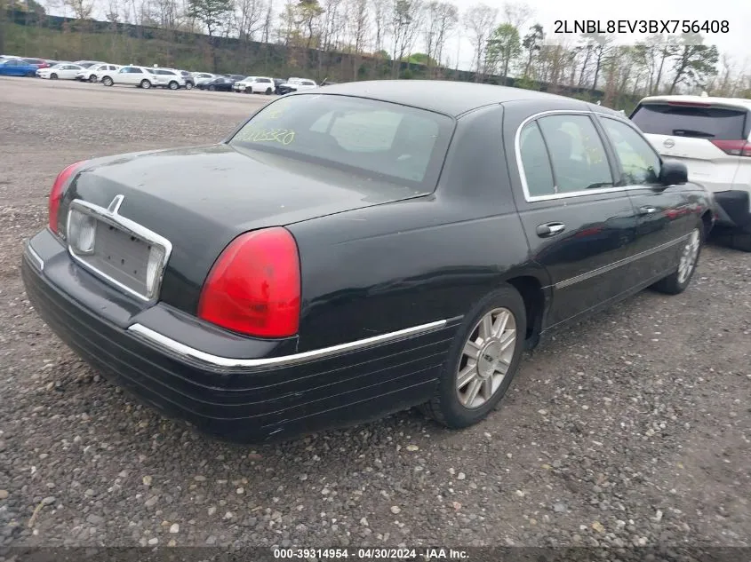 2LNBL8EV3BX756408 2011 Lincoln Town Car Executive L