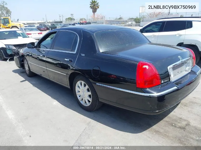 2LNBL8CV9BX750969 2011 Lincoln Town Car Signature Limited