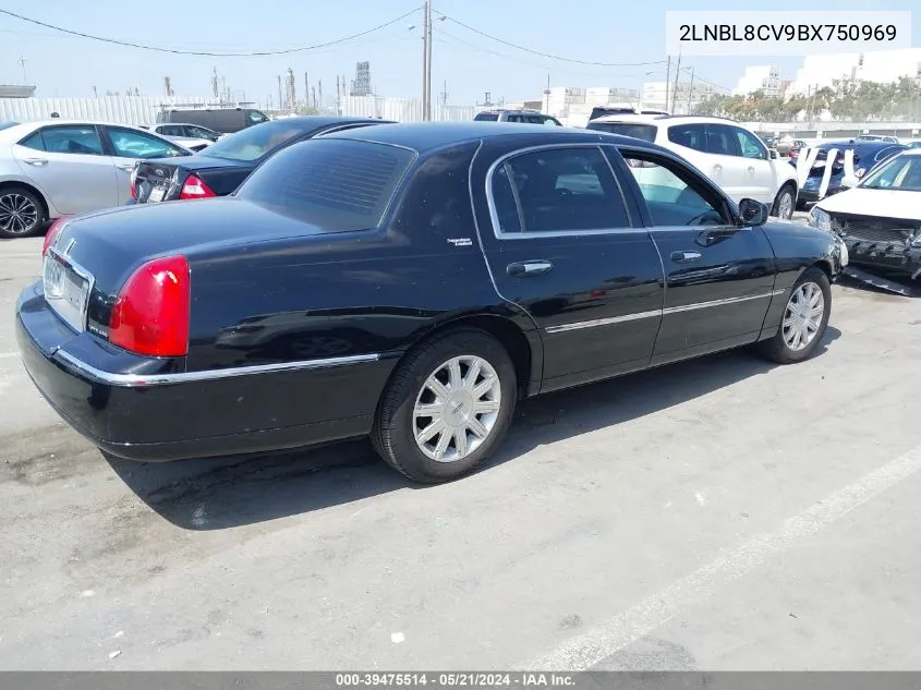 2LNBL8CV9BX750969 2011 Lincoln Town Car Signature Limited