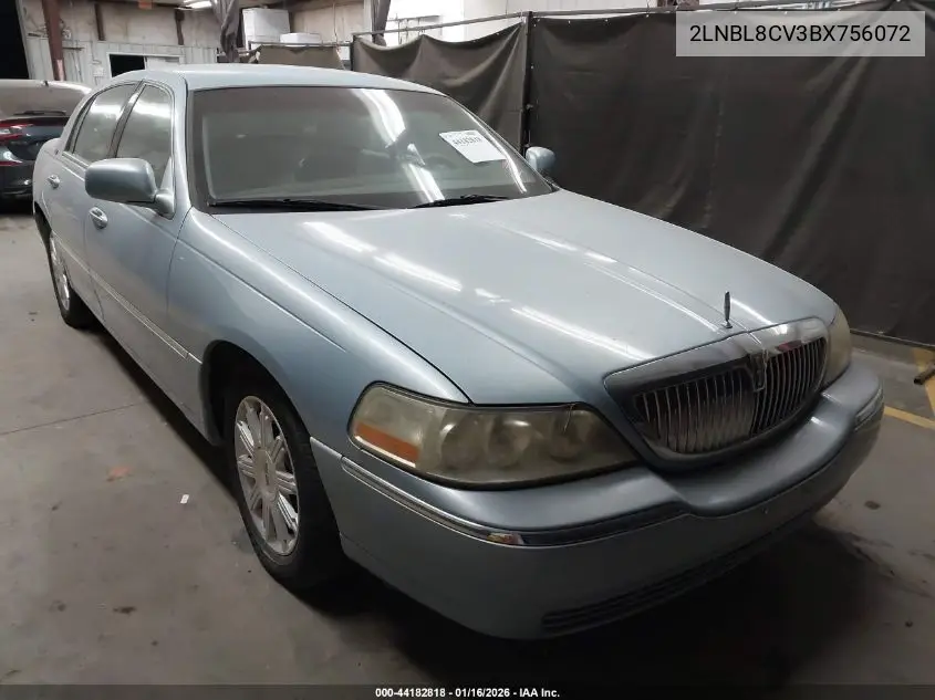 2LNBL8CV3BX756072 2011 Lincoln Town Car Signature Limited