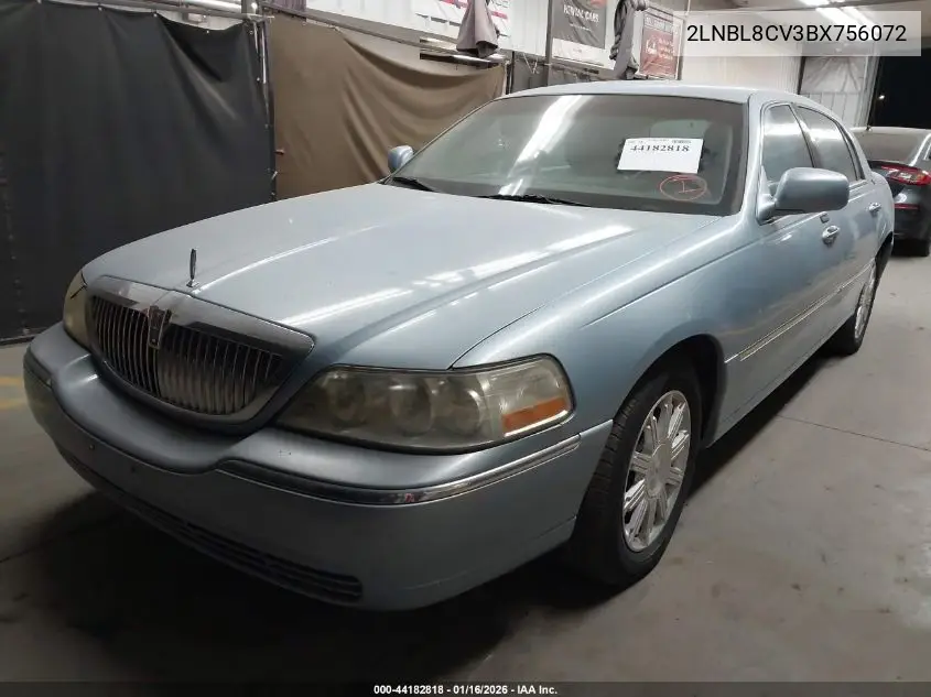 2LNBL8CV3BX756072 2011 Lincoln Town Car Signature Limited