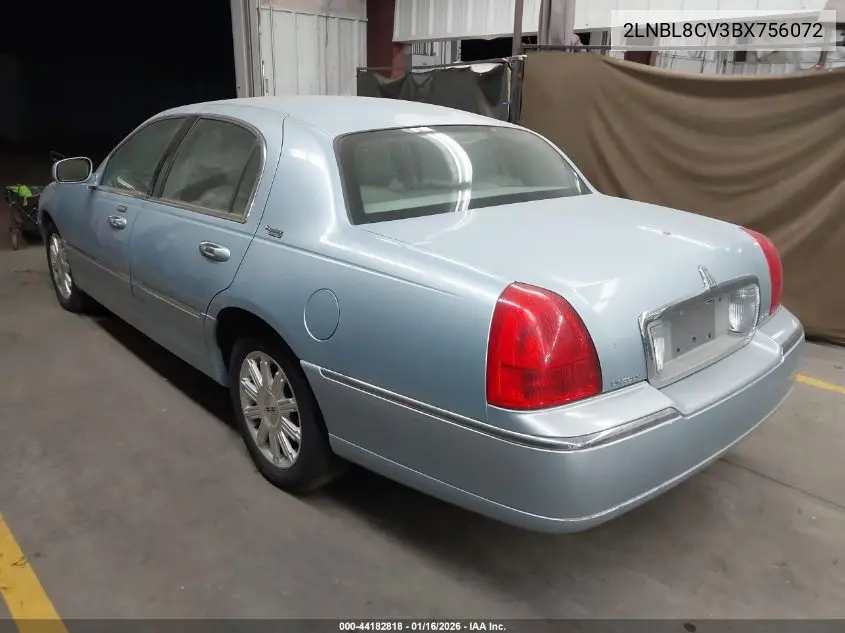 2LNBL8CV3BX756072 2011 Lincoln Town Car Signature Limited