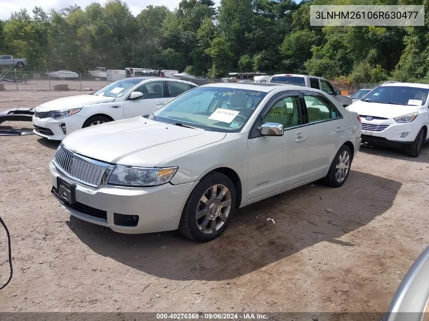 2006 Lincoln Zephyr VIN: 3LNHM26106R630477 Lot: 40276568