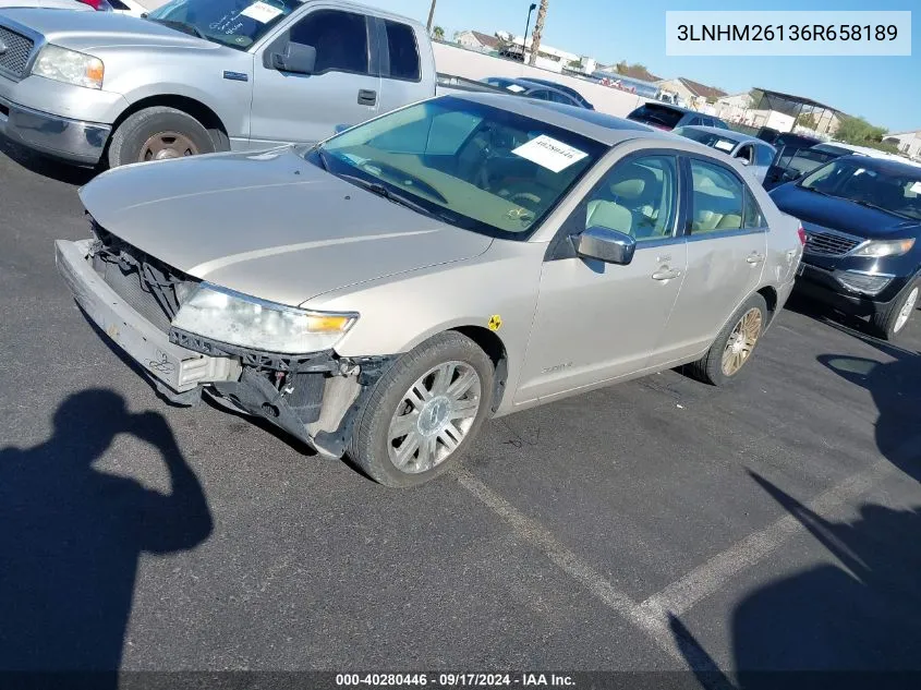 2006 Lincoln Zephyr VIN: 3LNHM26136R658189 Lot: 40280446