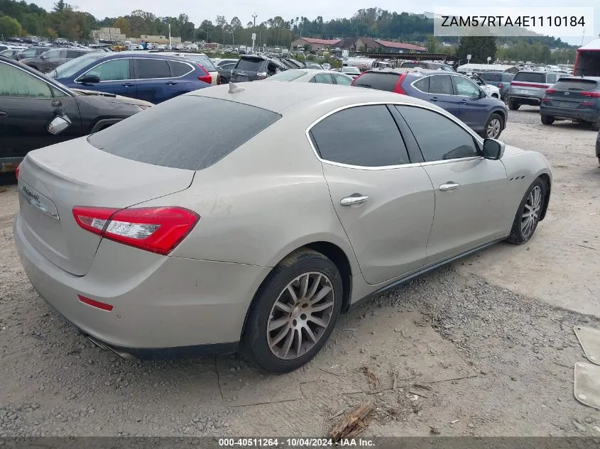 ZAM57RTA4E1110184 2014 Maserati Ghibli S Q4