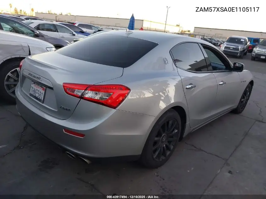 ZAM57XSA0E1105117 2014 Maserati Ghibli