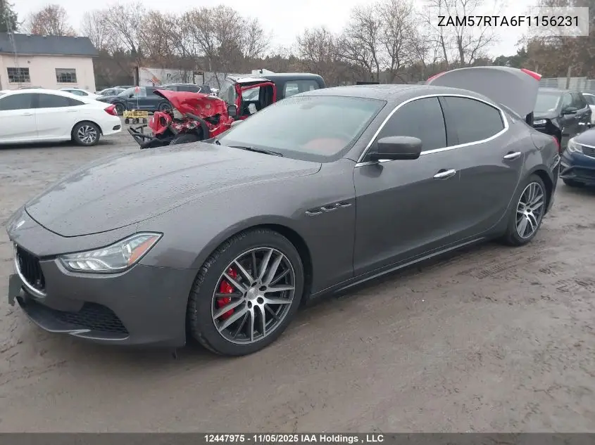 ZAM57RTA6F1156231 2015 Maserati Ghibli S Q4