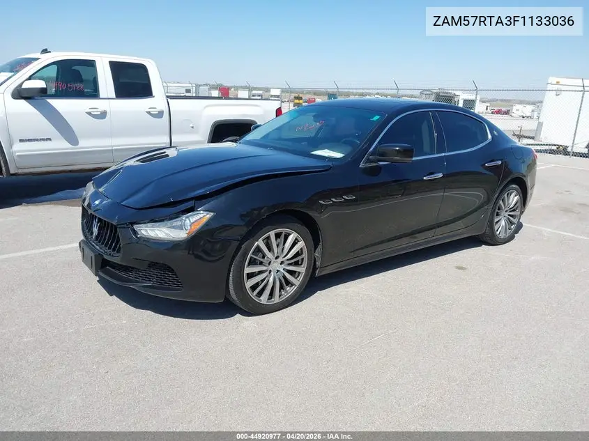 ZAM57RTA3F1133036 2015 Maserati Ghibli S Q4