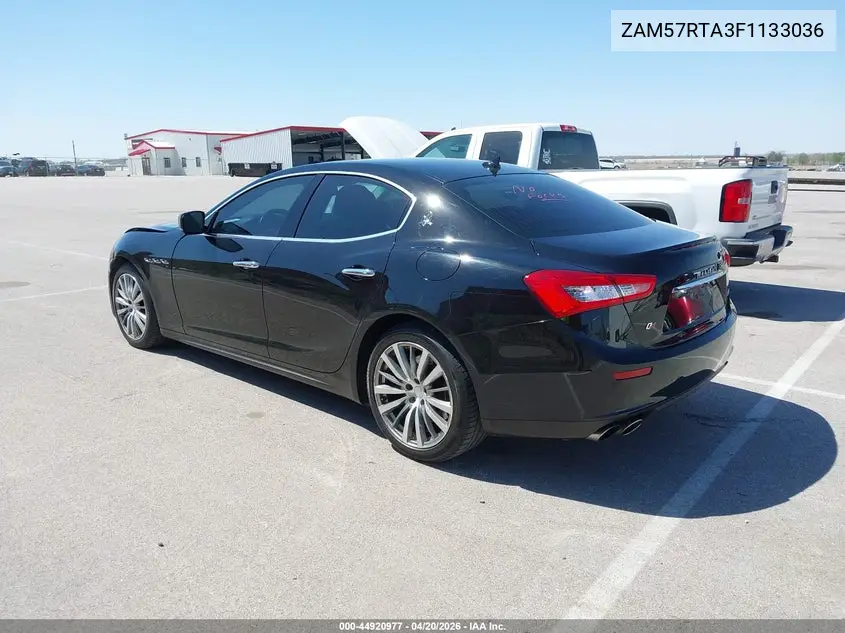 ZAM57RTA3F1133036 2015 Maserati Ghibli S Q4