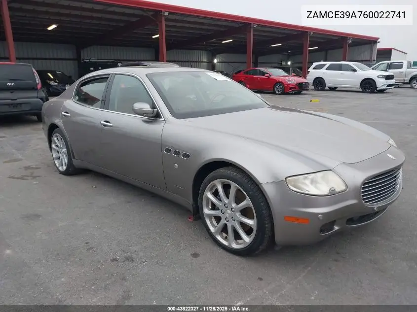 ZAMCE39A760022741 2006 Maserati Quattroporte Executive Gt/Sport Gt