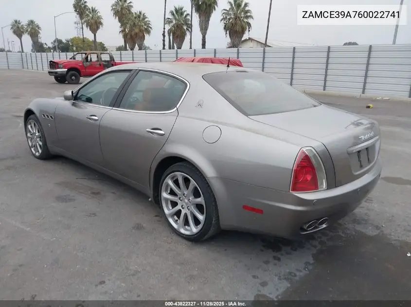 ZAMCE39A760022741 2006 Maserati Quattroporte Executive Gt/Sport Gt