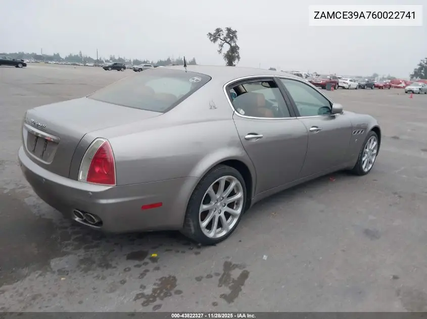 ZAMCE39A760022741 2006 Maserati Quattroporte Executive Gt/Sport Gt