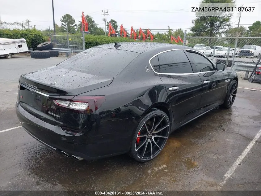 ZAM56RPA4G1187637 2016 Maserati Quattroporte S