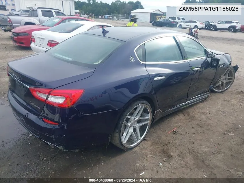 ZAM56PPA1G1186028 2016 Maserati Quattroporte Gts