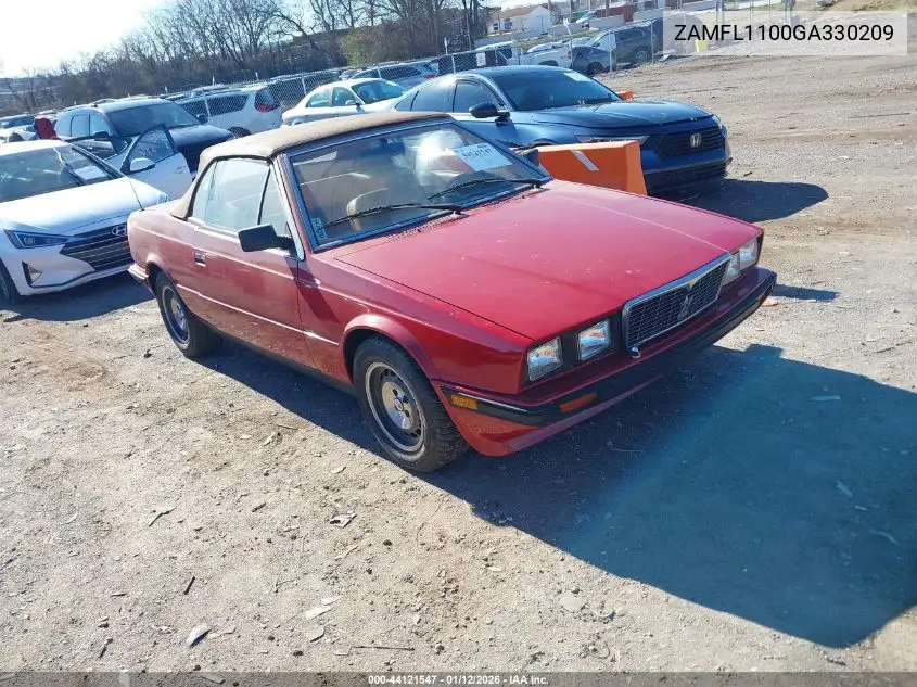 1986 Maserati Spyder VIN: ZAMFL1100GA330209 Lot: 44121547