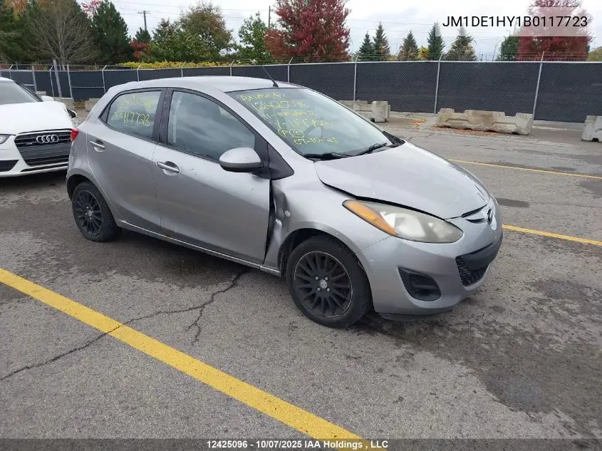 JM1DE1HY1B0117723 2011 Mazda Mazda2