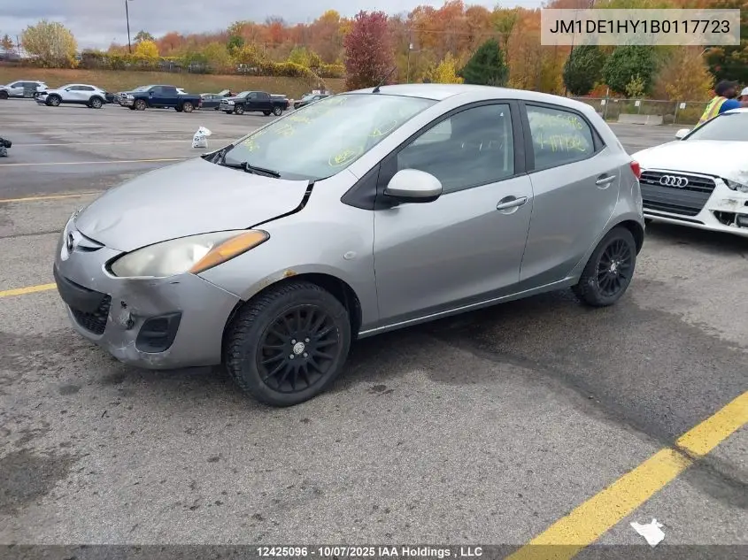 JM1DE1HY1B0117723 2011 Mazda Mazda2