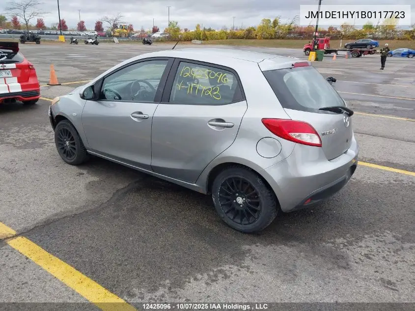 JM1DE1HY1B0117723 2011 Mazda Mazda2