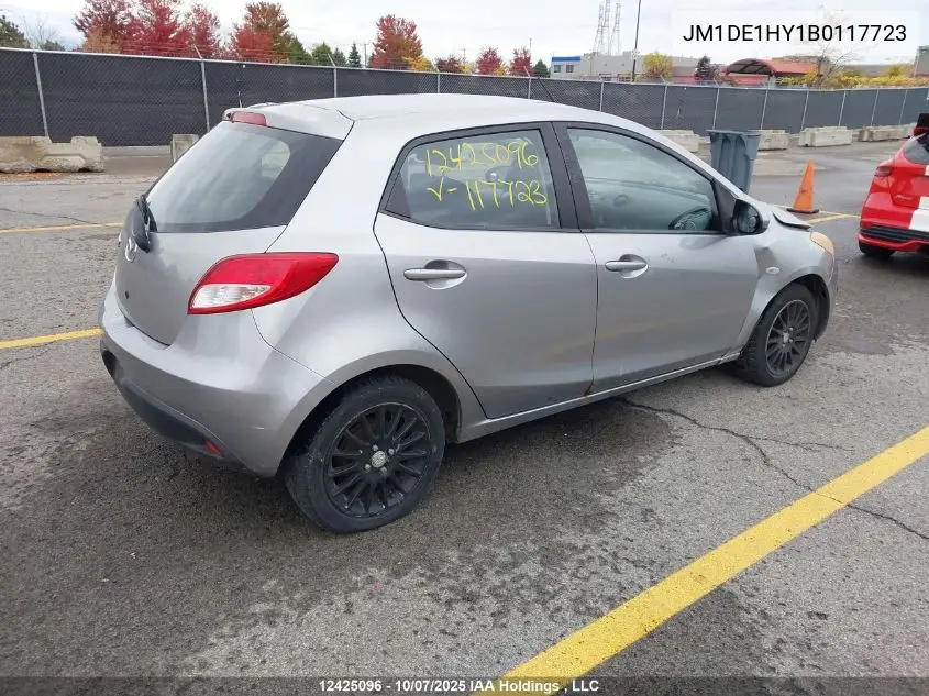 JM1DE1HY1B0117723 2011 Mazda Mazda2