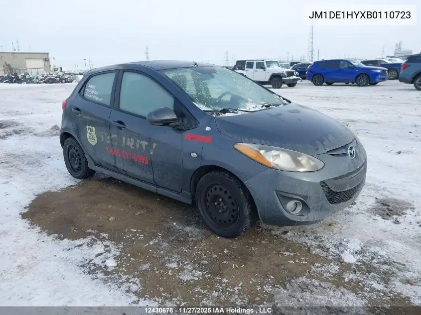 JM1DE1HYXB0110723 2011 Mazda Mazda2