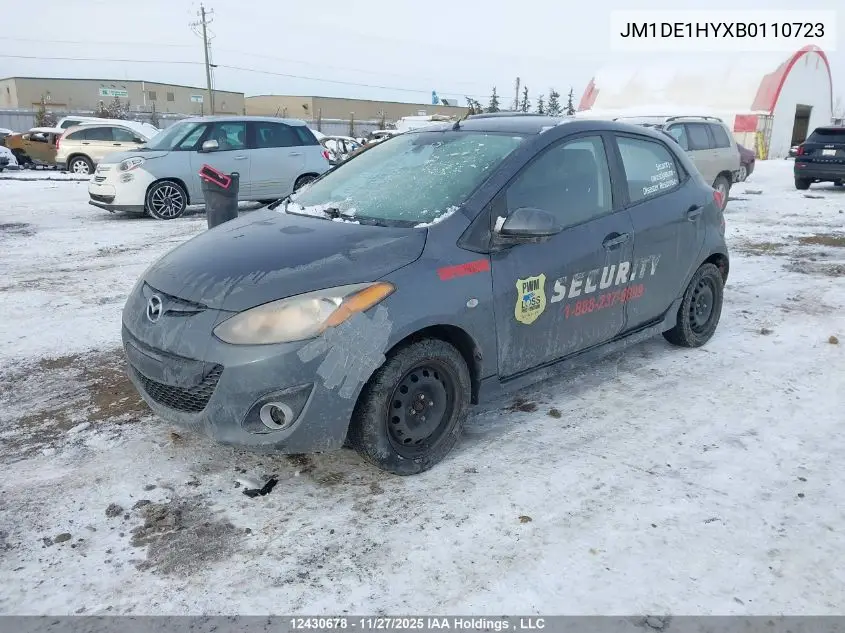 JM1DE1HYXB0110723 2011 Mazda Mazda2