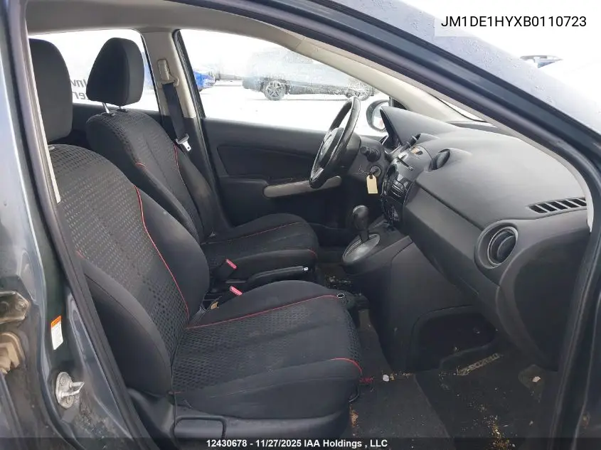 JM1DE1HYXB0110723 2011 Mazda Mazda2