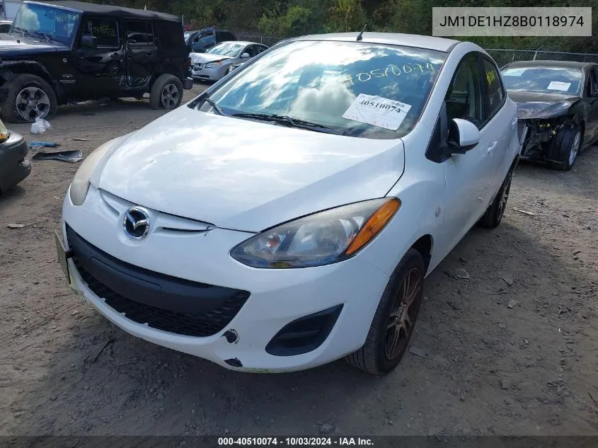 JM1DE1HZ8B0118974 2011 Mazda Mazda2 Sport